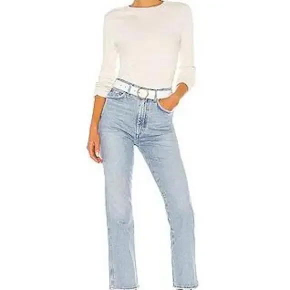 AGOLDE Pinch Waist High Rise Kick in Riptide - Picture 5 of 8